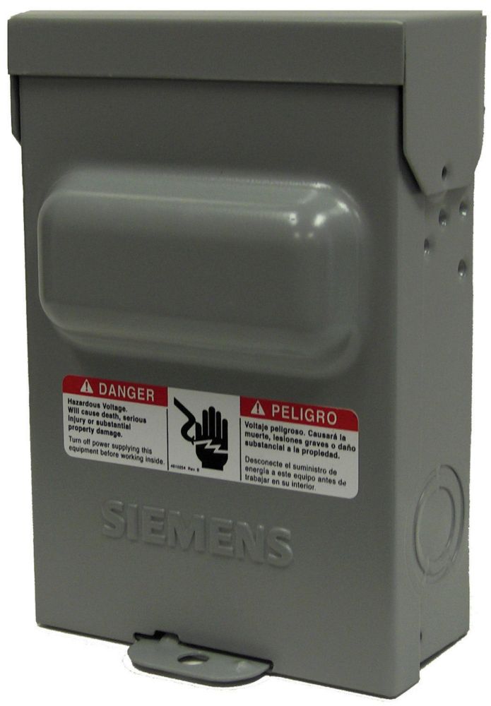 Siemens 60A 240V Non-Fused Air Conditioning Disconnect Switch | The ...