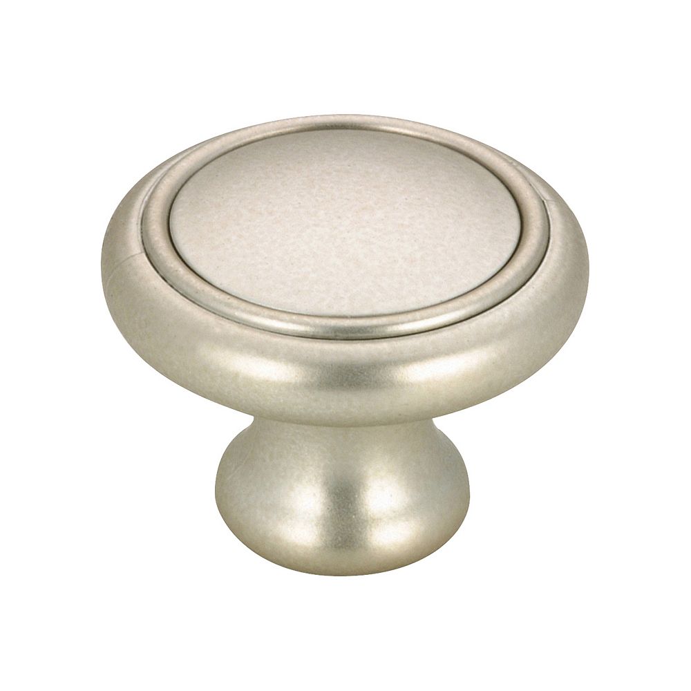 Richelieu 1 11/16 in (34 mm) Satin Nickel Contemporary Knob