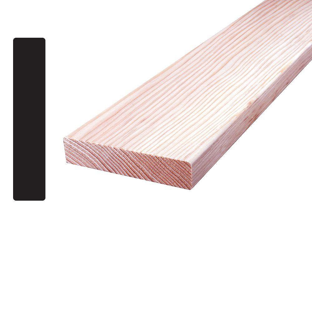 Alexandria Moulding 1 Inch X 4 Inch X 8 Feet Square Edge Fir Hobby Board S4s The Home Depot Canada