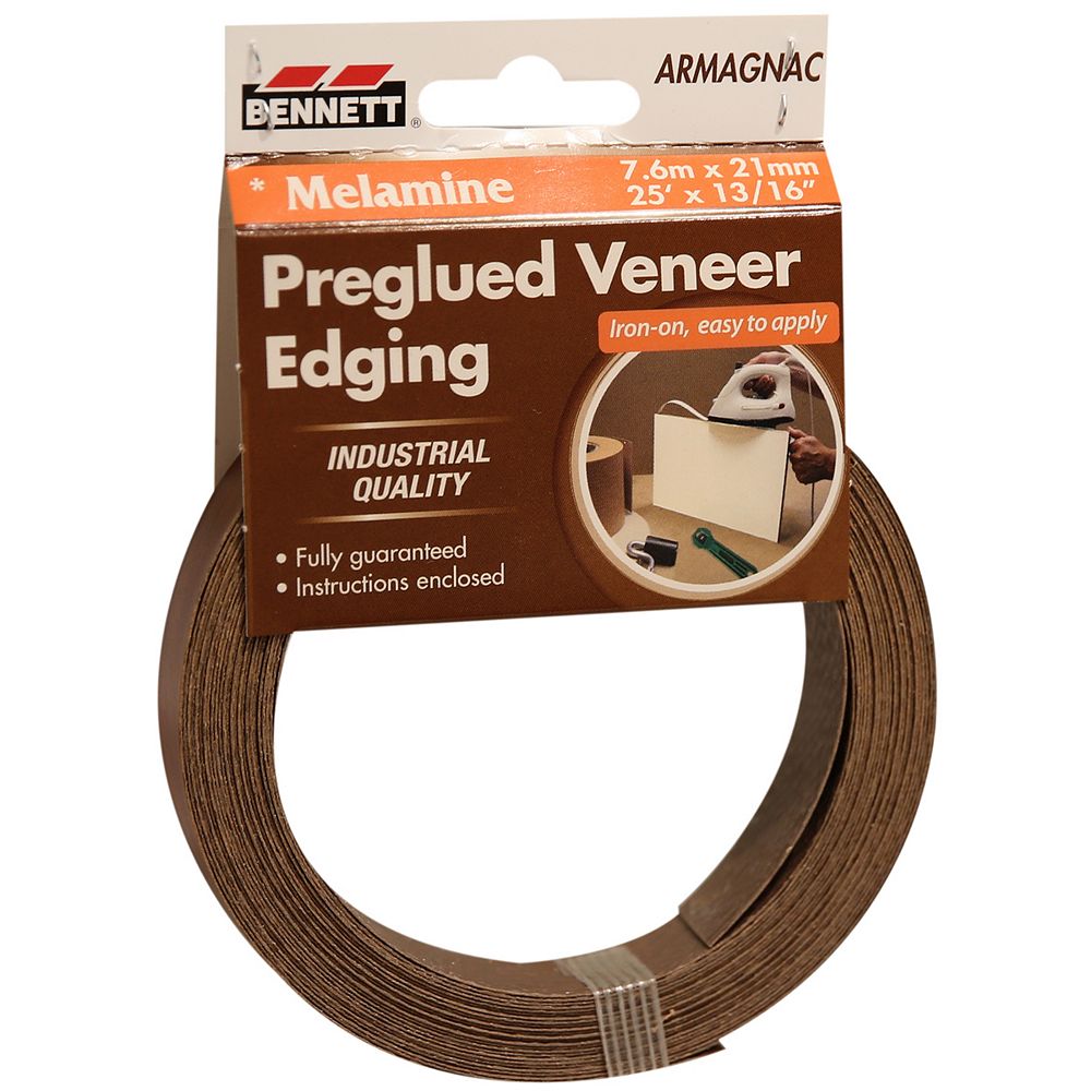 25 ft. x 13/16inch PreGlued Armagnac Melamine Edging The