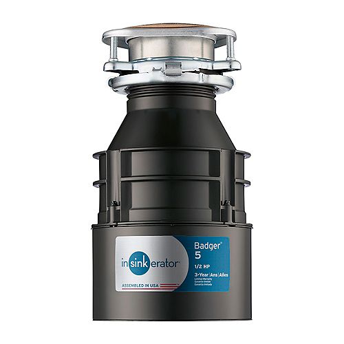 Badger 5 1/2 HP In-Sink Food Waste Disposer