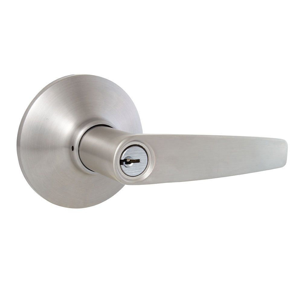 Defiant Olympic Stainless Steel Keyed Entry Door Lever Lock | The Home