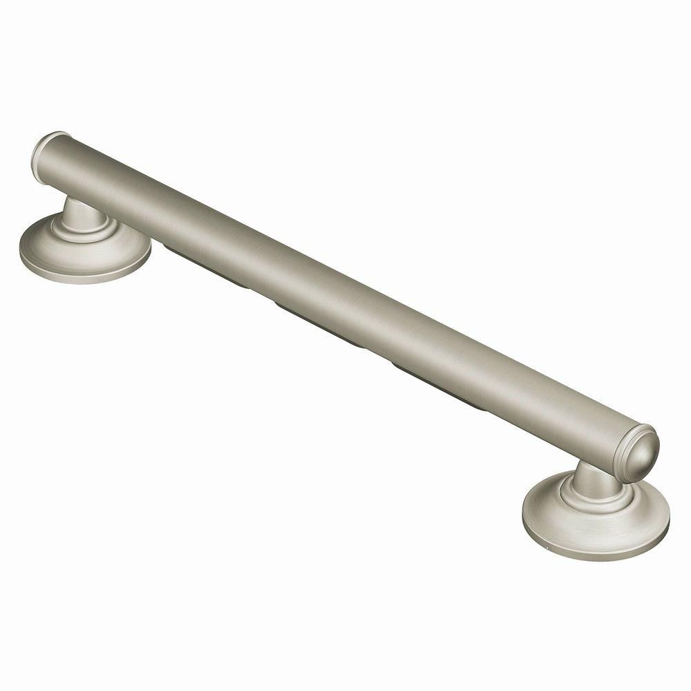 MOEN 24 Inch X 1 25 Inch Grab Bar In Brushed Nickel ADA Compliant   P 1000463011 