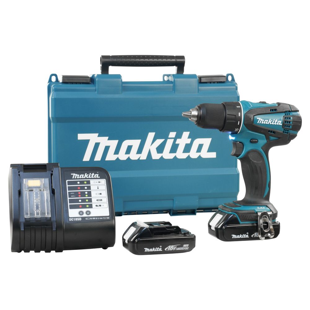 makita drill set with double battery charger