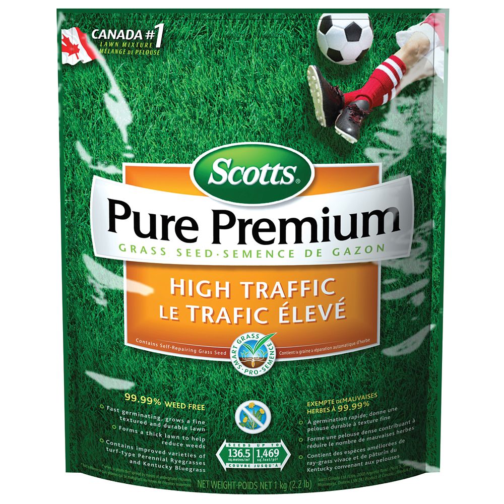 Scotts Scotts Pure Premium High Traffic Grass Seed Mix 1 kg The Home