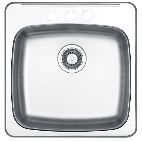 Drop In Single Bowl Stainless Steel Sink