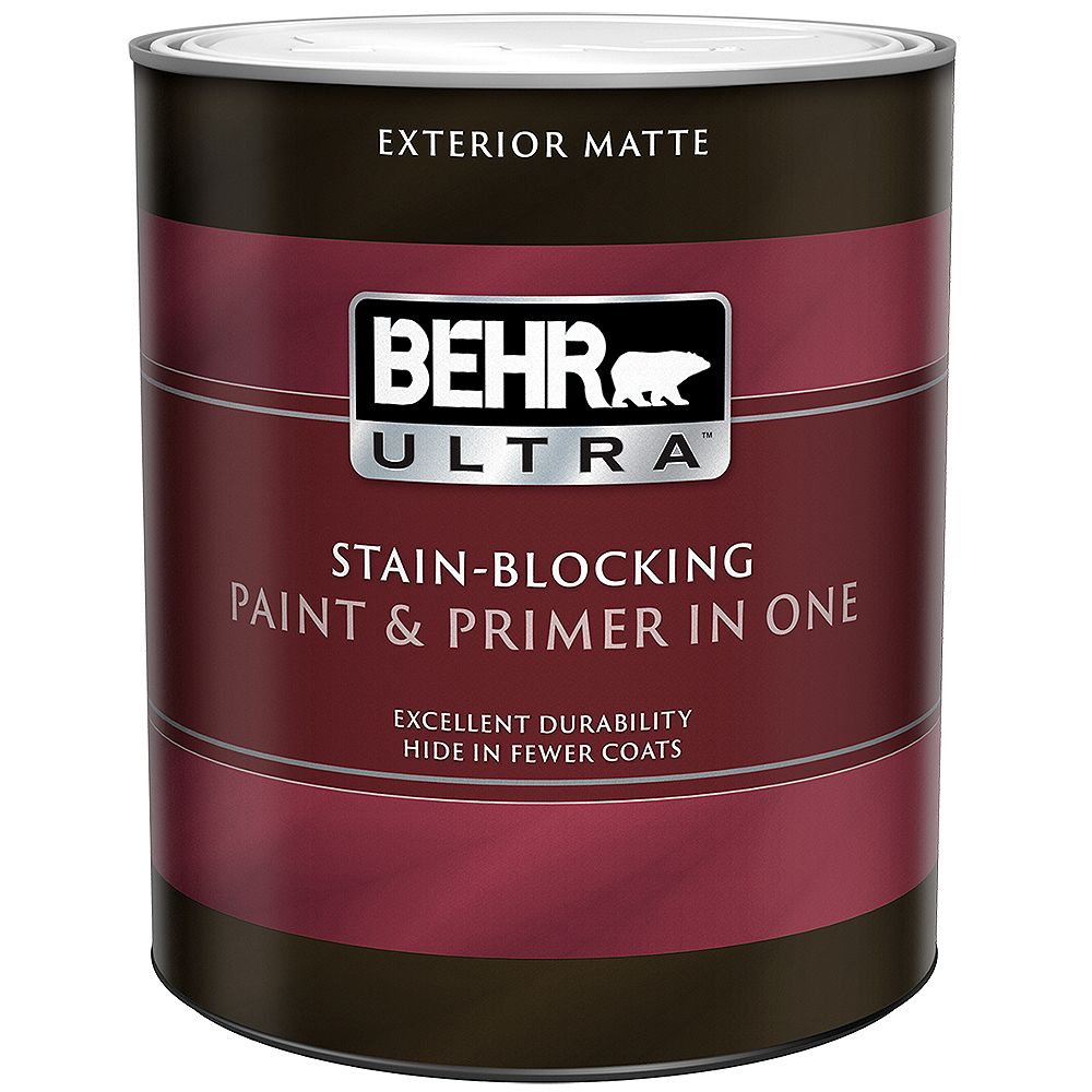 BEHR ULTRA Exterior Matte Paint & Primer in One Deep Base, 946ML The Home Depot Canada