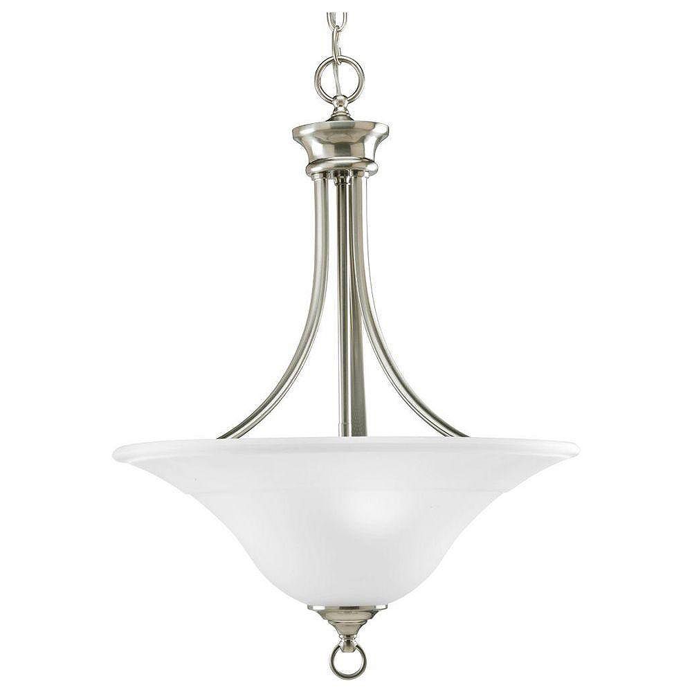 Progress Lighting Trinity Collection 3Light 100W Brushed Nickel Finish