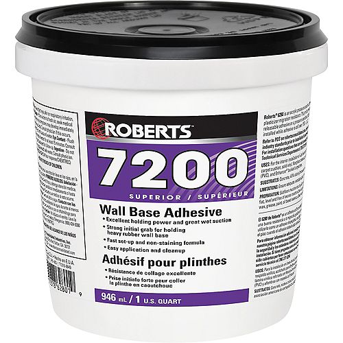 7200, 946mL Wall Base Adhesive, Superior Grade