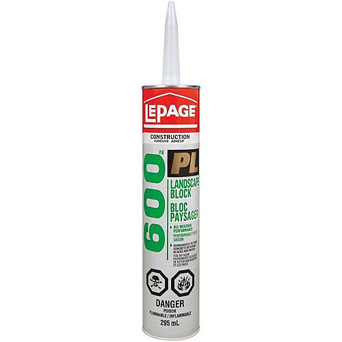 LePage PL 600 Landscape Block & Stone Adhesive, 295 ml