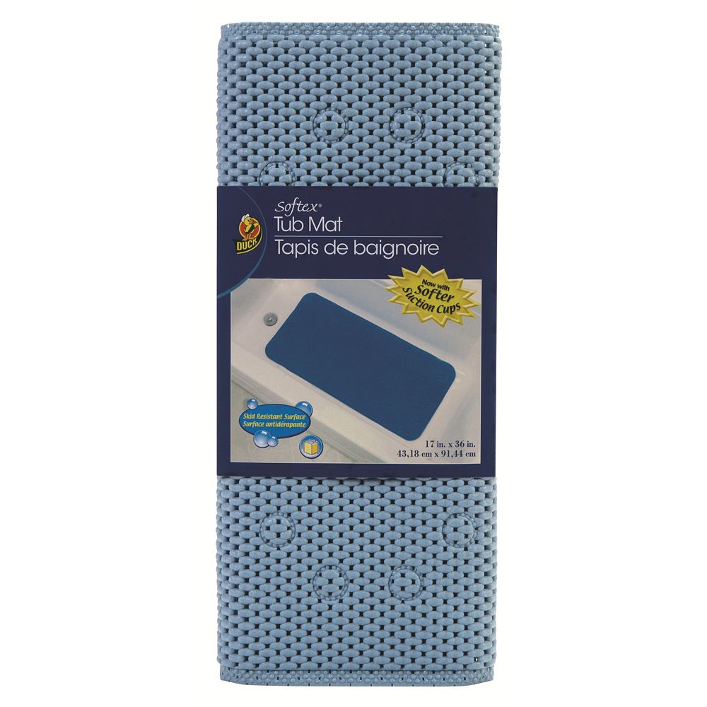Duck Brand Softex Blue Bath Mat The Home Depot Canada