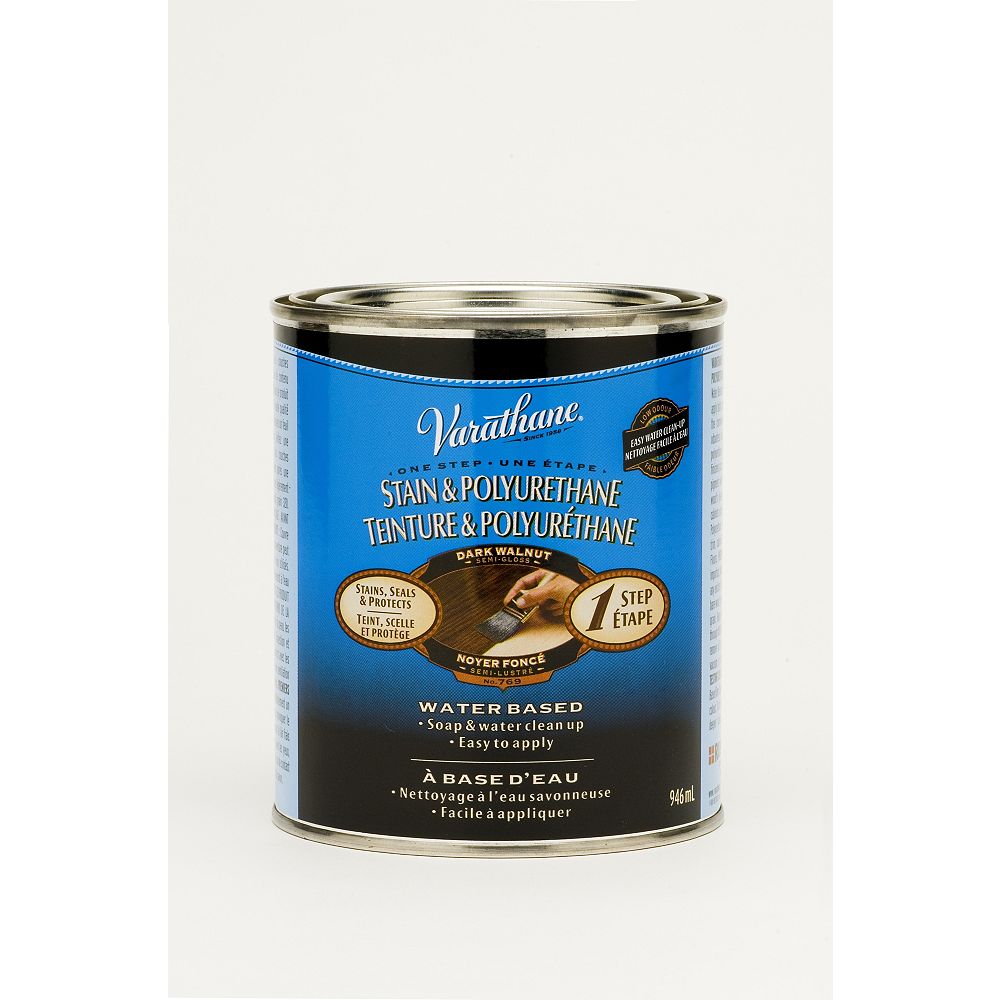 Varathane Stain & Poly One Step WaterBased Stain & Polyurethane in