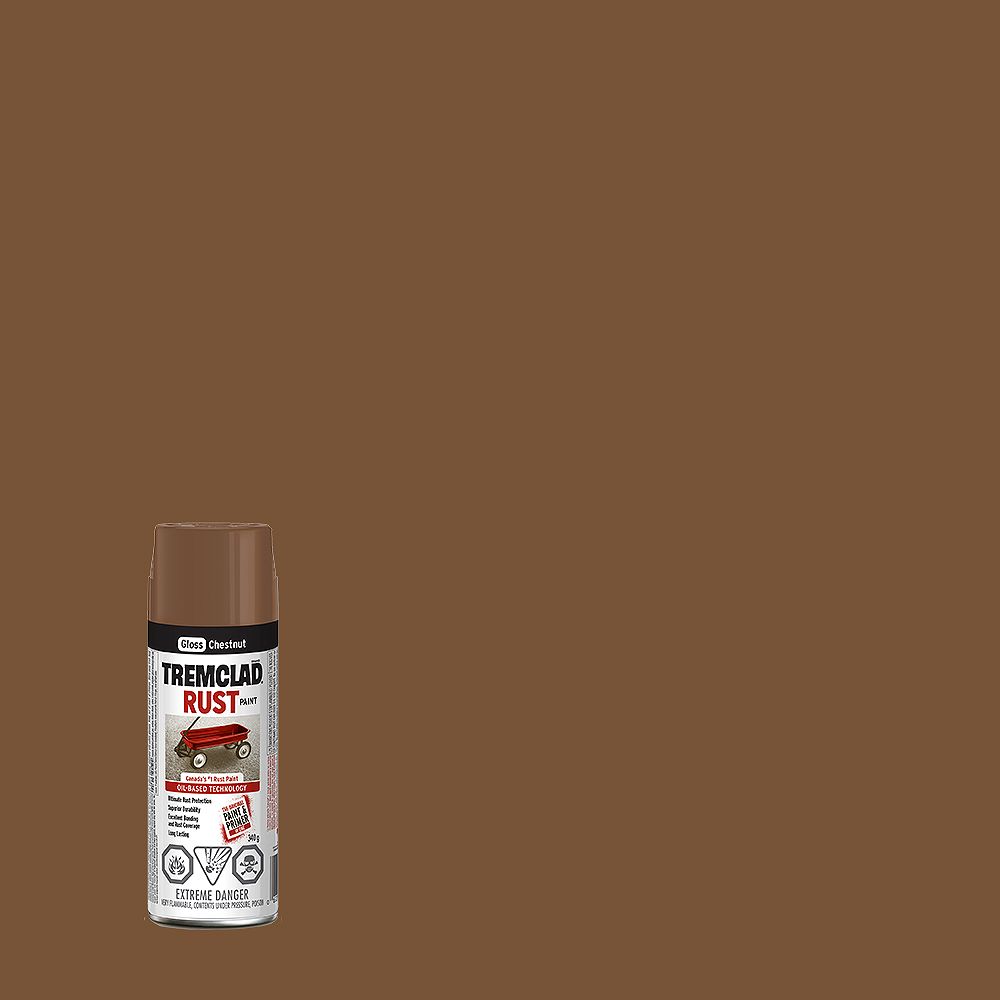 TREMCLAD OilBased Rust Paint In Gloss Chestnut, 340 G Aerosol Spray