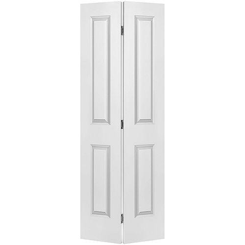 Masonite 24-inch x 80-inch Primed 2 Panel Hollow Core Smooth Interior Bi-fold Door