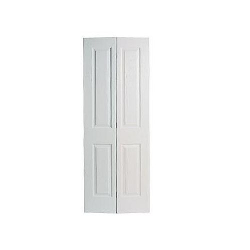 36-inch x 80-inch Primed 2 Panel Hollow Core Smooth Interior Bi-fold Door