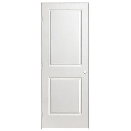 30-inch x 80-inch Primed 2 Panel Hollow Core Smooth Single Prehung Interior Door