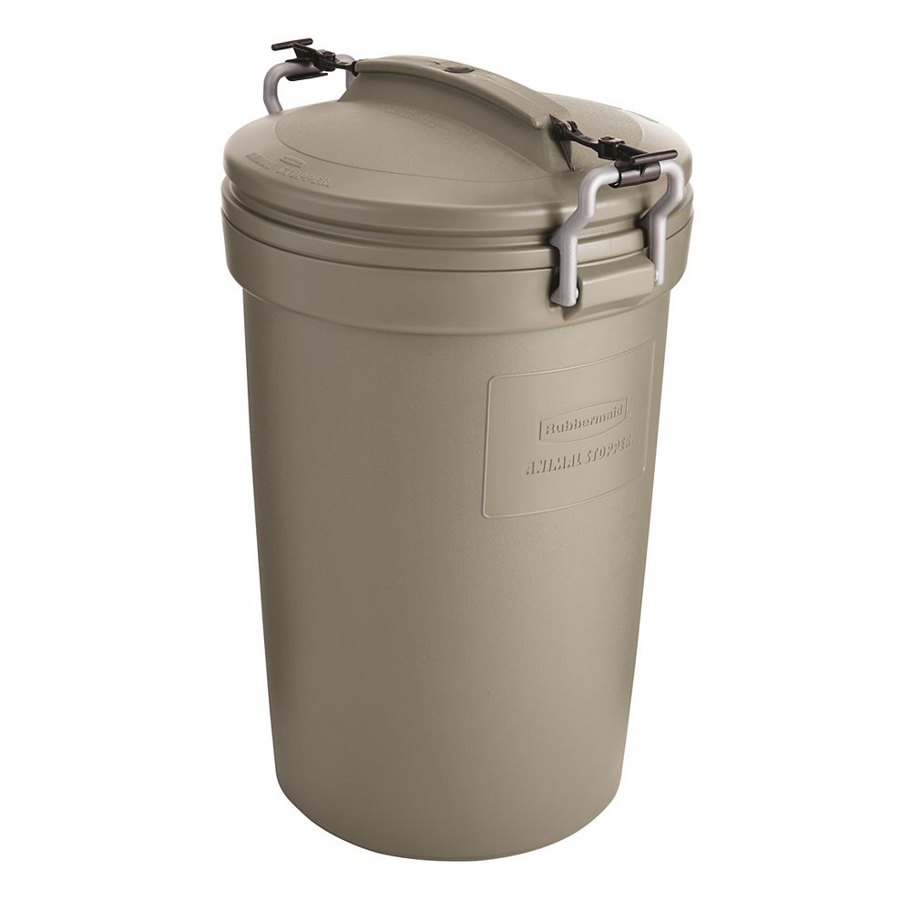 Rubbermaid 121 L Animal Stopper Refuse, Outdoor Garbage Cans Home Depot Canada