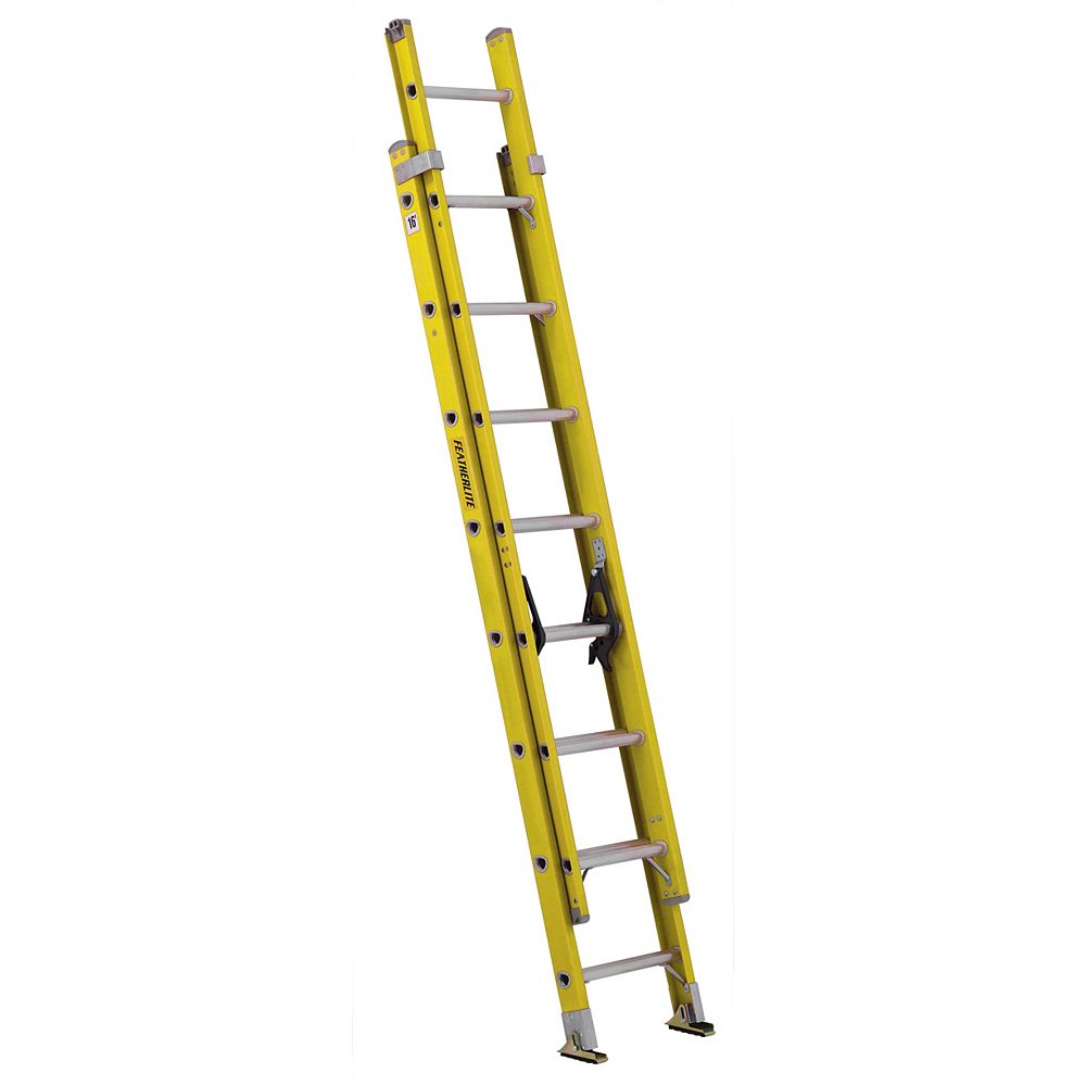 Featherlite fibreglass extension ladder 16 Feet grade IA The Home Depot Canada