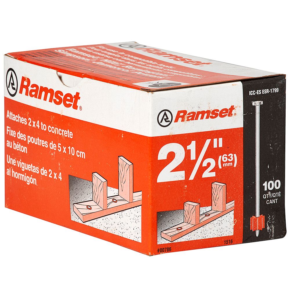 Ramset 21/2" Drive Pin (100Pack) The Home Depot Canada