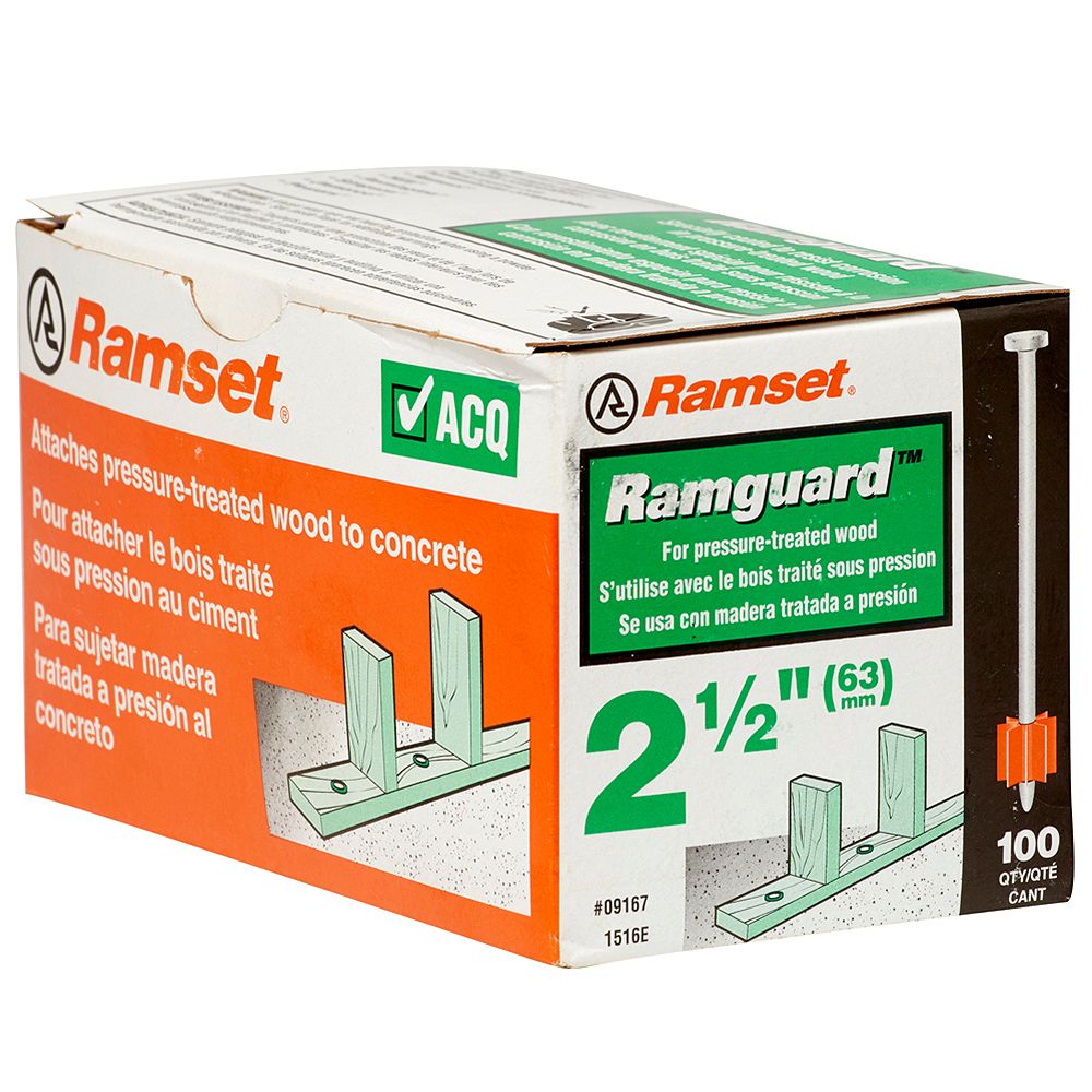 Ramset 21/2" Ramguard Pin (ACQ) (100Pack) The Home Depot Canada
