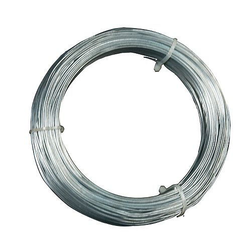 12 Gauge Hanger Wire, for Suspending Drop Ceiling Tees from Lag Screws - 100 Feet