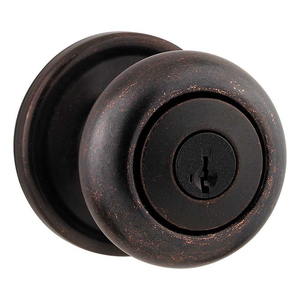 Weiser Collections Hancock Rustic Pewter Keyed Knob The Home Depot Canada