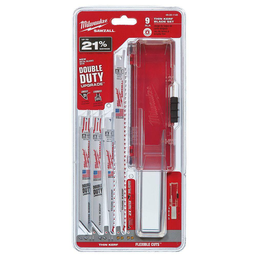 Milwaukee Tool Sawzall Blade Set (9Piece) The Home Depot Canada