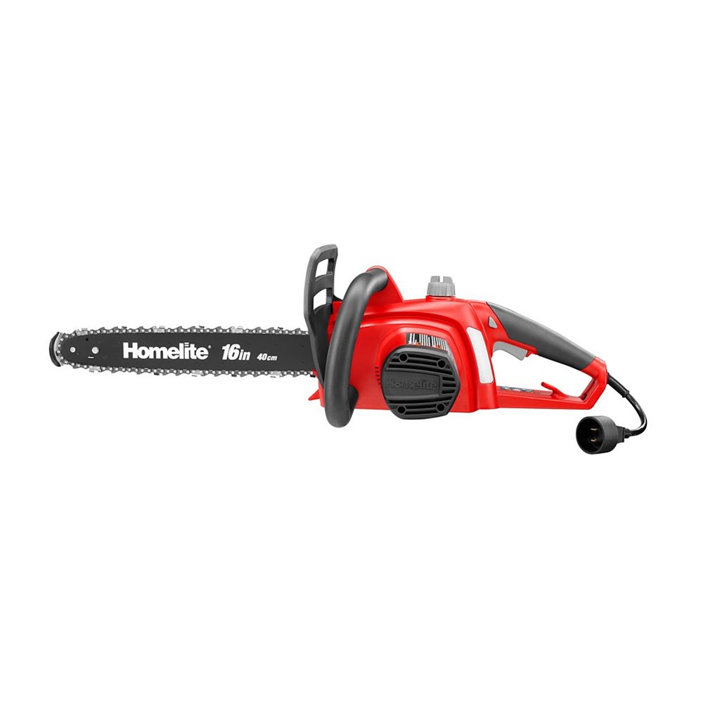 Homelite 16inch 12 Amp Electric Chainsaw (ToolOnly) The Home Depot