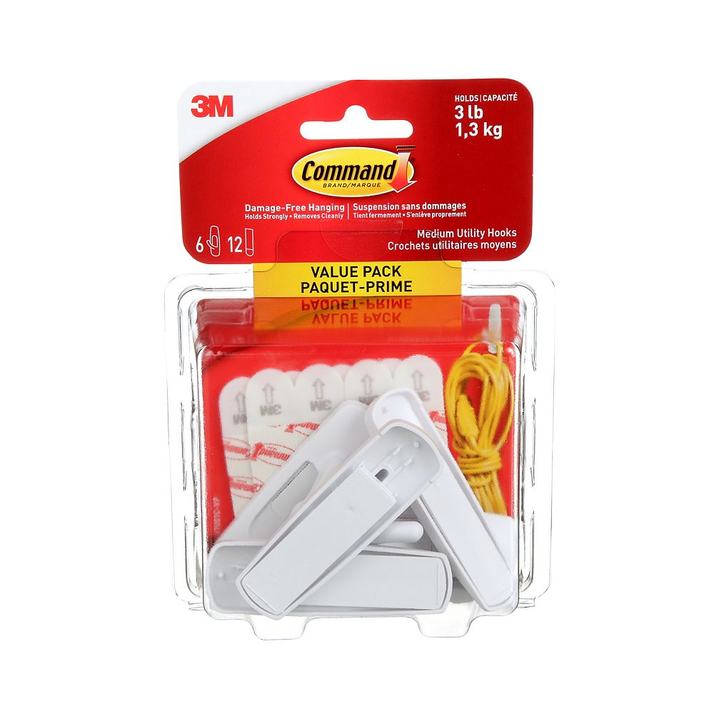 Command Medium Hooks Value Pack, 17001CVP The Home Depot Canada