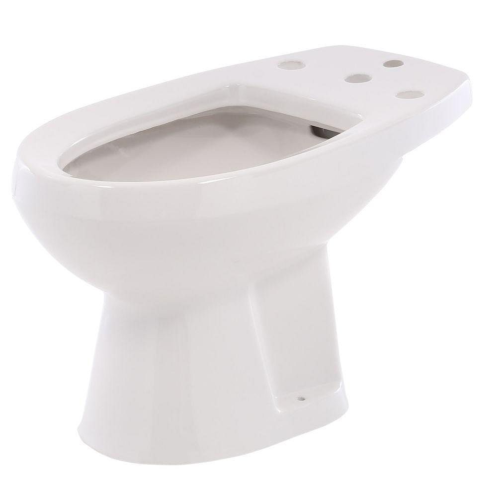 American Standard Cadet Round Bidet for Deck Mounted Fitting in White