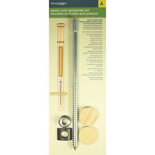 1.51-inch 1.51-inch 10.83-inch Steel Newel Post Fastening Kit