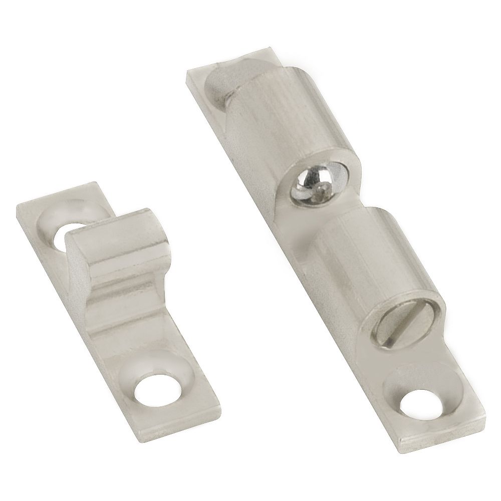 Richelieu 44 Mm X 8 Mm Heavy Duty Double Ball Latch Polished Nickel The Home Depot Canada