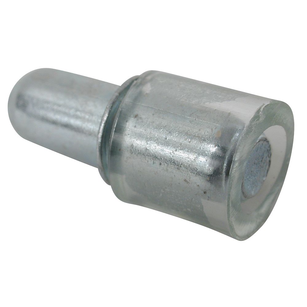 Richelieu (Pack of 8) 3/16 in (5 mm) Zinc Alloy and Rubber, Glass Shelf