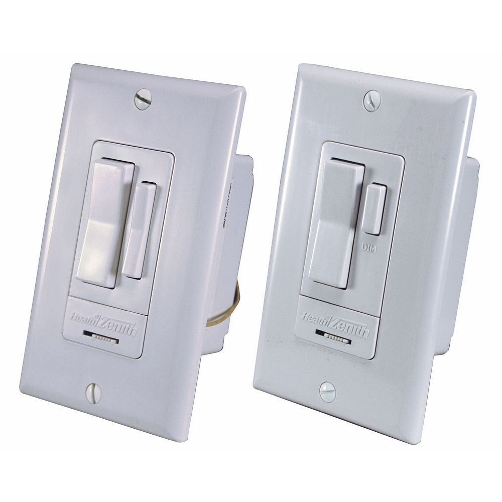 Heath Zenith Indoor 3 Way Wall Switch Control White The Home Depot Canada