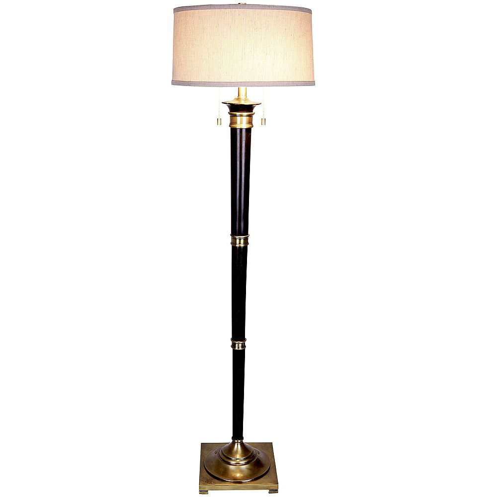 Hampton Bay 58 Inch Brass Floor Lamp In, Home Depot Floor Lamps With Table