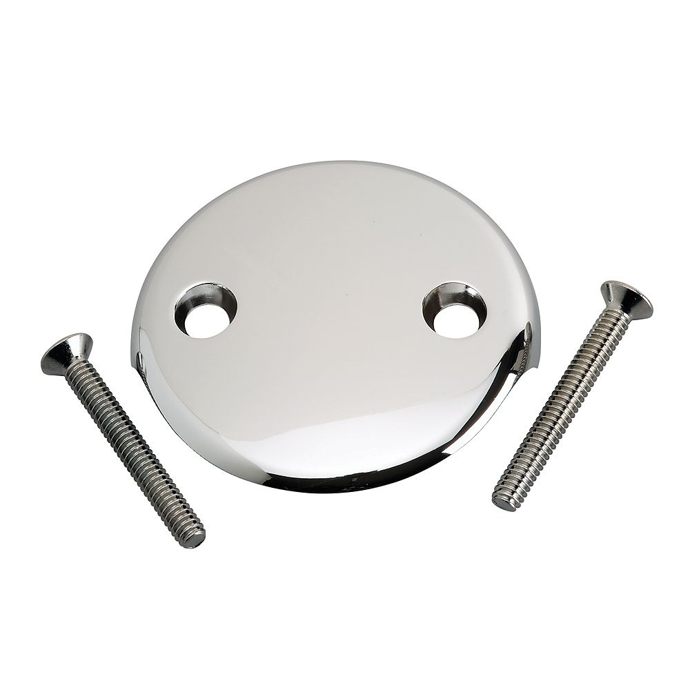 MOEN 2Hole Overflow Plate Chrome The Home Depot Canada
