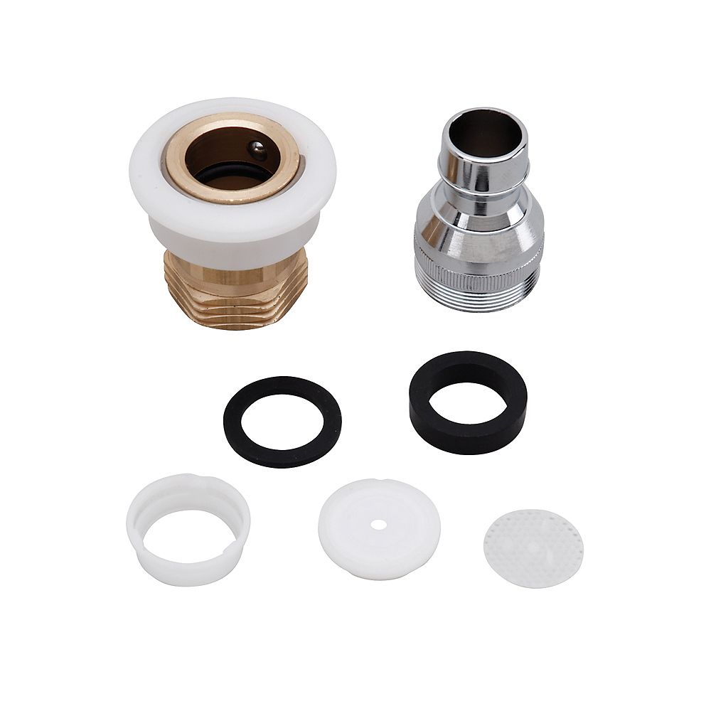 Moen Kitchen Spout To Garden Hose Snap Adapter The Home Depot Canada Moen Kitchen Spout To Garden Hose Snap, Kitchen Faucet Adaptor For Garden Hose