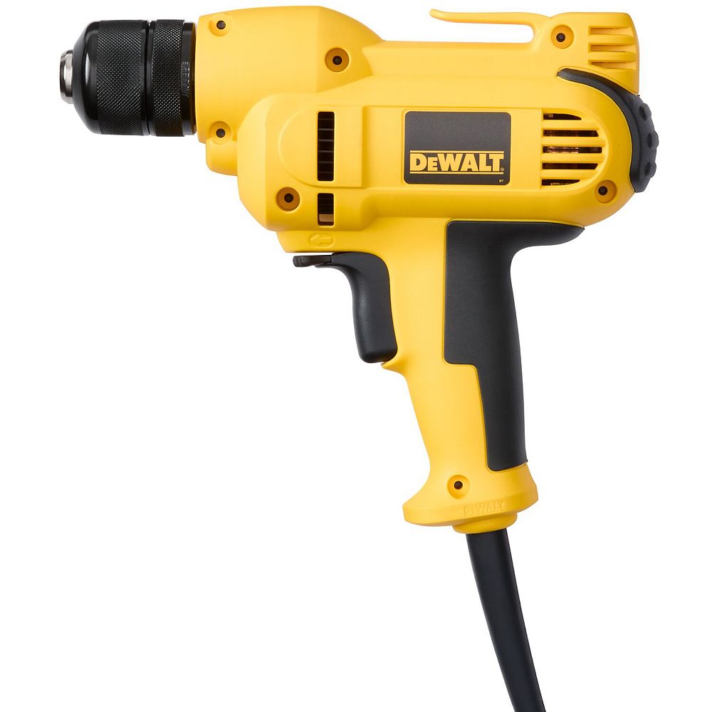 DEWALT 8 Amp 3/8inch Variable Speed Reversing MidHandle Drill Kit