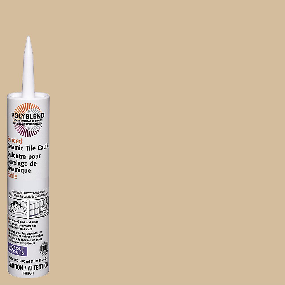 Custom Building Products Polyblend 122 Linen 10.5 oz. Sanded Ceramic