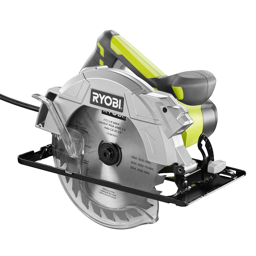 RYOBI 7 1/4-inch 15 amp Corded Circular Saw with Laser | The Home Depot ...