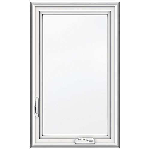 23-inch x 38-inch 5000 Series Vinyl Left Handed Casement Window with 3 1/4-inch Frame