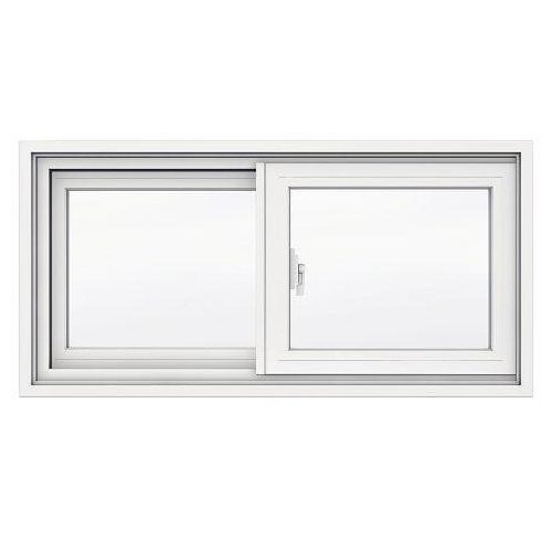 31 5/8-inch x 15 1/8-inch 1700 Series Sliding Vinyl Clad Window with 4 9/16-inch Frame