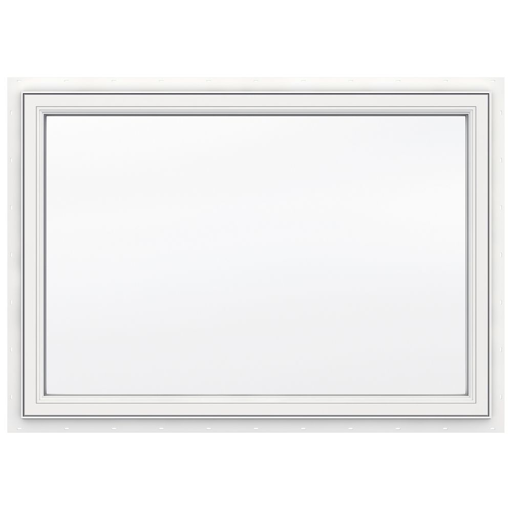 JELD-WEN Windows & Doors 3500 Series 42X30 Fixed Vinyl Window. White ...