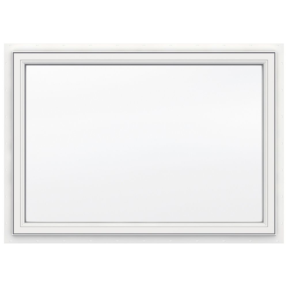 JELDWEN Windows & Doors 3500 Series 42X30 Fixed Vinyl Window. White