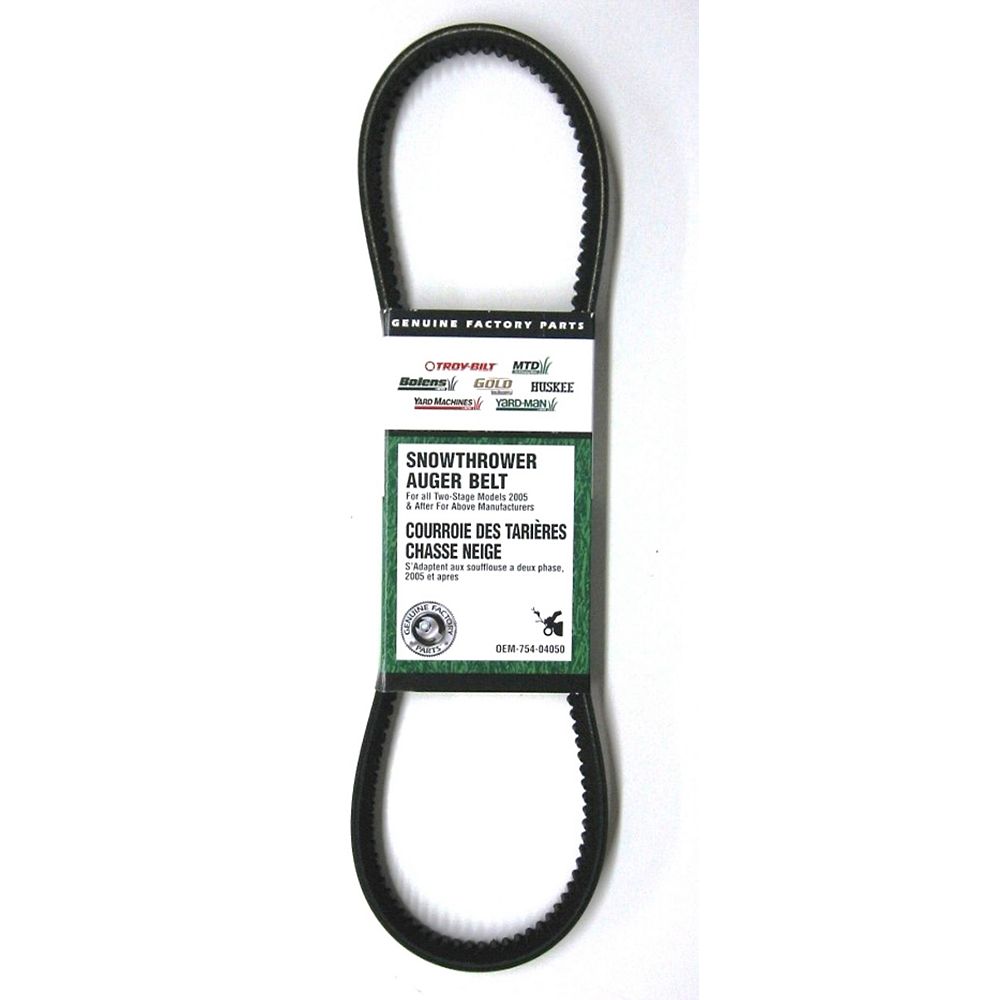 Mtd Genuine Factory Parts Snowblower Auger Drive Belt For 500 600 Series The Home Depot Canada