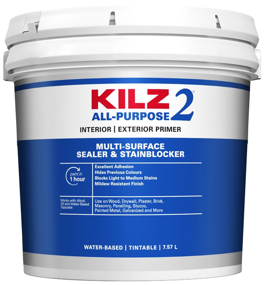 KILZ 2 ALL PURPOSE Interior Exterior Primer 7 58 L The Home Depot   P 1000528930 