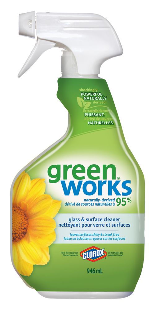 GreenWorks 946 mL Glass & Surface Cleaner Spray The Home Depot Canada
