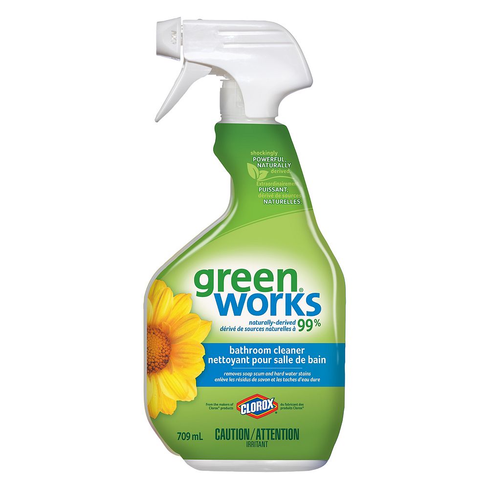 GreenWorks Bathroom Cleaner Spray, 709 mL The Home Depot