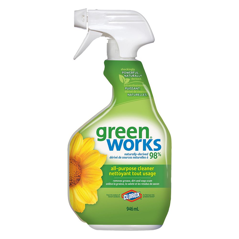 GreenWorks Nettoyant tout usage Green Works en vaporisateur, 946 mL
