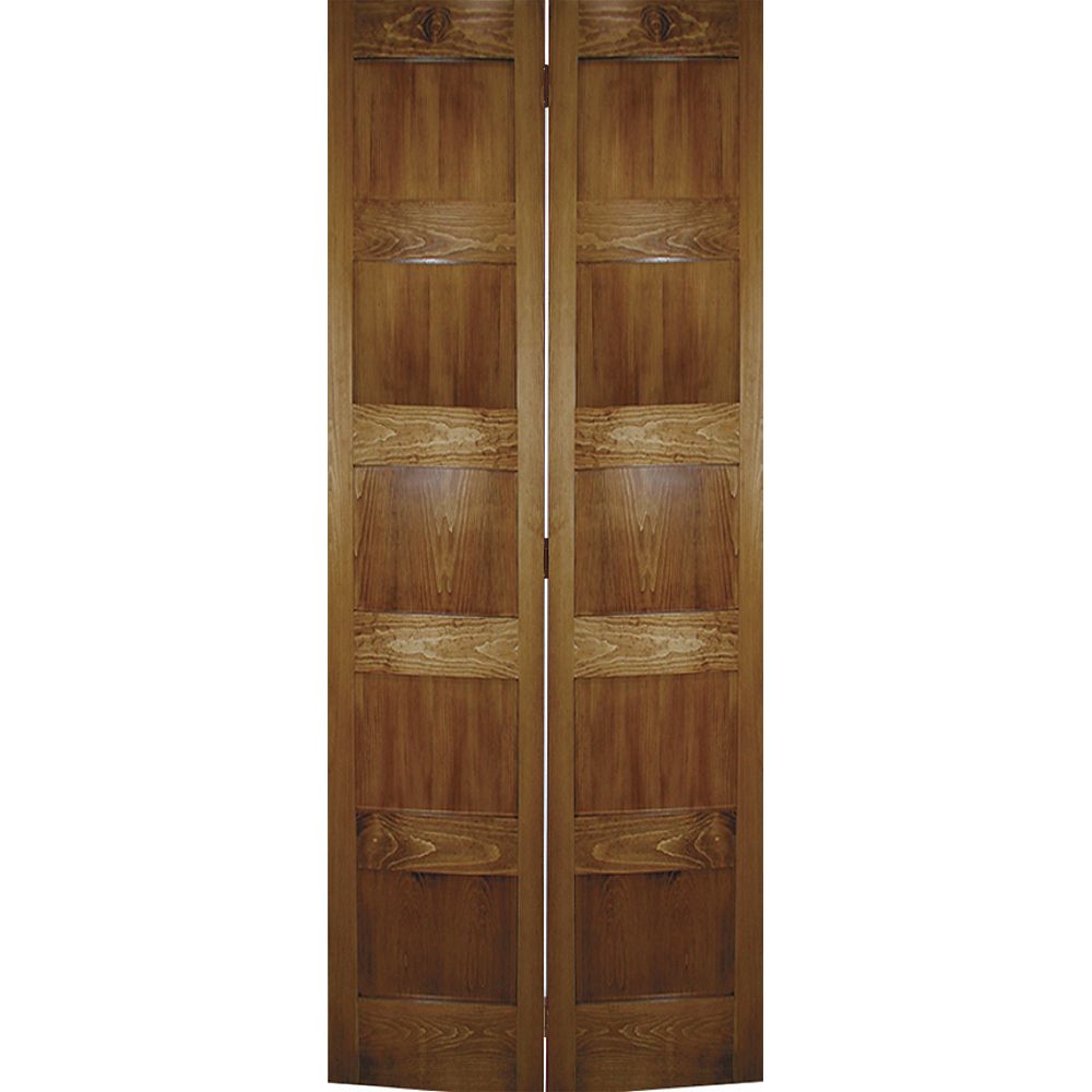 Milette 32inch x 79inch A Zen Designed 5Panel Shaker Bifold Door in